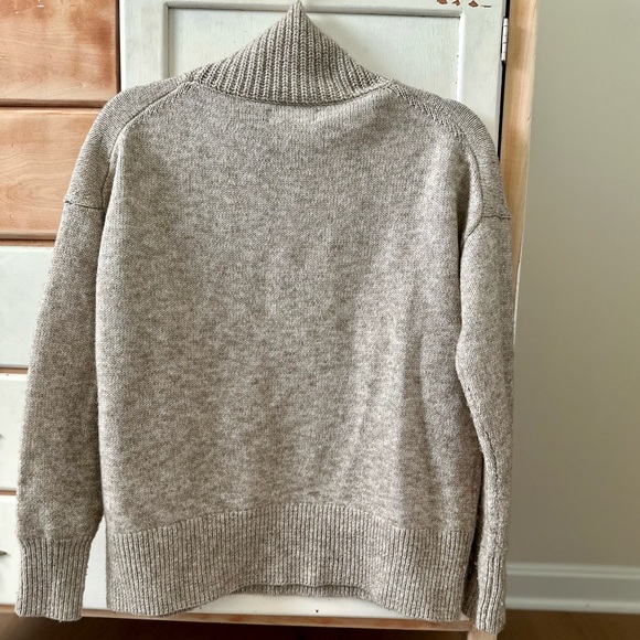 LOFT Ann Taylor Turtleneck Wool Knit Jumper 90s Off Duty Machine Washable - Picture 3 of 4